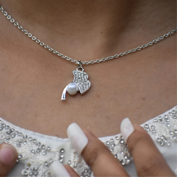 White Silver Stone Seashell Pearl - Image 4