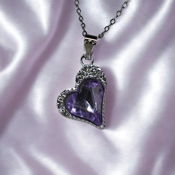 Lavender Bliss Heart Pendant