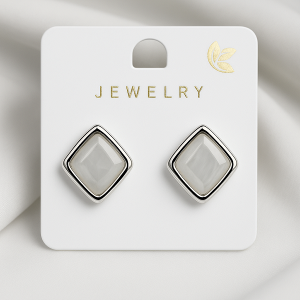 Silver Whisper Korean Studs