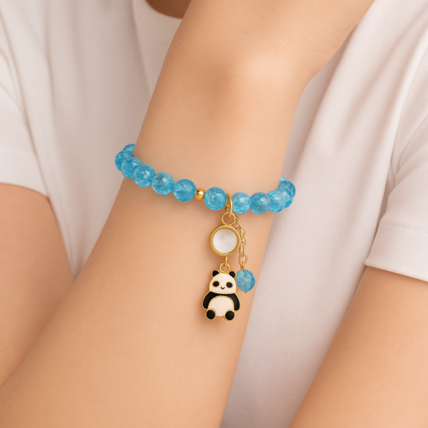Premium Panda Charm Minimalist Fashionable Stretchable Bracelet