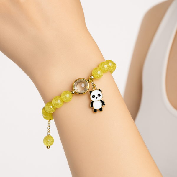 Premium Cute Panda Charm Minimalist Fashionable Stretchable Bracelet