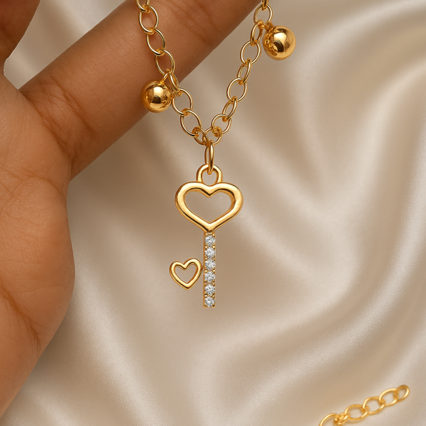 Heart Key Gold Brecelet
