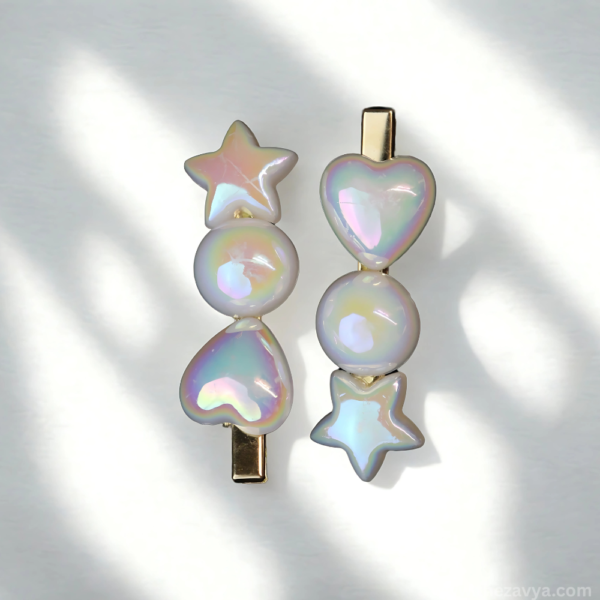 Korean Heart Pearl Hairclip