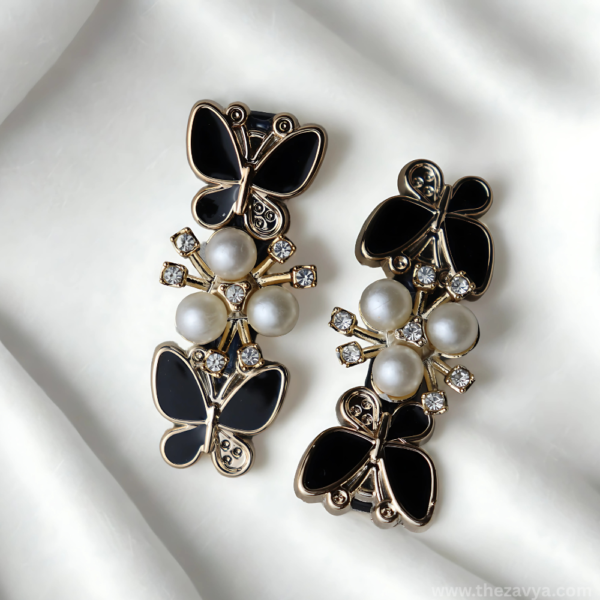 Black Luxe Butterfly Hairclip